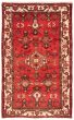Bordered  Traditional Red Area rug 5x8 Persian Hand-knotted 371596