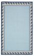 Bordered  Traditional/Oriental Blue Area rug 5x8 Turkish Flat-Weave 374892
