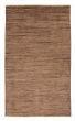 Solid  Transitional Brown Area rug 3x5 Pakistani Hand-knotted 376178