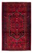 Bordered  Tribal Red Area rug 4x6 Turkish Hand-knotted 380192