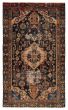 Traditional  Vintage/Distressed Blue Area rug 4x6 Turkish Hand-knotted 393319