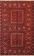 Tribal Red Area rug 5x8 Afghan Hand-knotted 18548