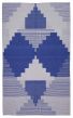 Flat-weaves & Kilims  Traditional/Oriental Blue Area rug 5x8 Indian Flat-Weave 375306