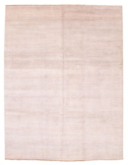 Transitional Grey Area rug 6x9 Indian Hand-knotted 378021