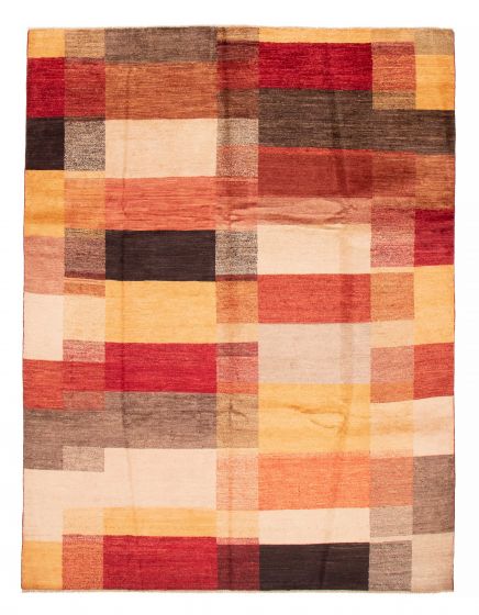 Transitional Multi Area rug 6x9 Pakistani Hand-knotted 379148