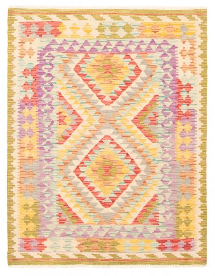 Flat-weaves & Kilims  Geometric Multi Area rug 3x5 Turkish Flat-Weave 389458