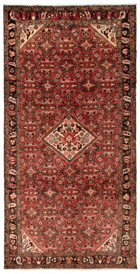 Bordered  Traditional Red Area rug Unique Persian Hand-knotted 352104