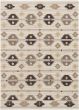Transitional Ivory Area rug 5x8 Turkish Flat-weave 243830