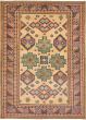 Geometric  Traditional Ivory Area rug 6x9 Afghan Hand-knotted 248127