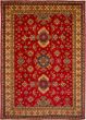 Bordered  Traditional Red Area rug 9x12 Afghan Hand-knotted 272603