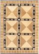 Bordered  Transitional Ivory Area rug 3x5 Nepal Hand-knotted 283166
