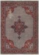 Bordered  Traditional Grey Area rug 8x10 Indian Hand-knotted 290001