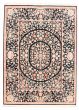 Bordered  Traditional Black Area rug 9x12 Pakistani Hand-knotted 317786