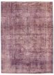 Overdyed  Transitional Purple Area rug 8x10 Turkish Hand-knotted 317941