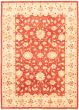 Bordered  Traditional Brown Area rug 6x9 Afghan Hand-knotted 318360
