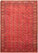 Bordered  Tribal Red Area rug 6x9 Russia Hand-knotted 319598
