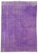 Overdyed  Transitional Purple Area rug 5x8 Turkish Hand-knotted 323739