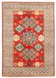 Bordered  Traditional Red Area rug 6x9 Afghan Hand-knotted 329119