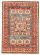 Bordered  Traditional Blue Area rug 3x5 Afghan Hand-knotted 329324