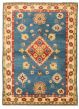 Bordered  Traditional Blue Area rug 3x5 Afghan Hand-knotted 329327