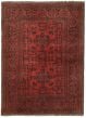Bordered  Tribal Red Area rug 3x5 Afghan Hand-knotted 329681
