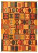 Bohemian  Transitional Red Area rug 4x6 Turkish Flat-weave 335388