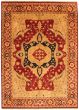 Bordered  Traditional Red Area rug 10x14 Indian Hand-knotted 337290