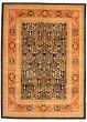 Bordered  Traditional Blue Area rug 10x14 Pakistani Hand-knotted 338179