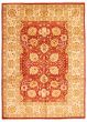 Bordered  Traditional Red Area rug 10x14 Pakistani Hand-knotted 338405