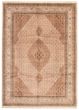 Bordered  Traditional Ivory Area rug 10x14 Indian Hand-knotted 338539