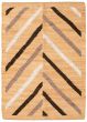 Flat-weaves & Kilims  Tribal Brown Area rug 5x8 Indian Flat-weave 341199