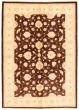Bordered  Traditional Brown Area rug 5x8 Afghan Hand-knotted 346355