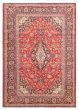 Bordered  Traditional Red Area rug 6x9 Persian Hand-knotted 366007