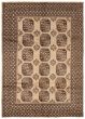 Bordered  Tribal Grey Area rug 6x9 Afghan Hand-knotted 367263