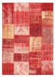 Contemporary  Transitional Red Area rug 5x8 Turkish Hand-knotted 369389