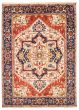 Bordered  Traditional Ivory Area rug 10x14 Indian Hand-knotted 370601