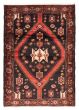 Bordered  Traditional Black Area rug 5x8 Turkish Hand-knotted 370841