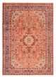 Bordered  Traditional Pink Area rug 5x8 Persian Hand-knotted 373378