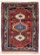 Bordered  Traditional Red Area rug 2x3 Persian Hand-knotted 373588