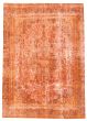 Bordered  Transitional Orange Area rug 9x12 Turkish Hand-knotted 374122