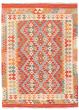 Flat-weaves & Kilims  Geometric Red Area rug 3x5 Turkish Flat-Weave 374474