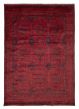 Bordered  Traditional Red Area rug 9x12 Afghan Hand-knotted 377198