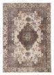 Bordered  Transitional Yellow Area rug 8x10 Turkish Hand-knotted 378379