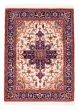 Bordered  Traditional Ivory Area rug 4x6 Persian Hand-knotted 382276