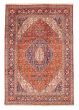 Bordered  Traditional Orange Area rug 6x9 Persian Hand-knotted 383482
