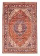 Bordered Traditional Orange Area rug 6x9 Persian Hand-knotted 383482