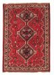 Bordered  Traditional Red Area rug 4x6 Persian Hand-knotted 383526