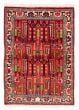 Bordered  Tribal Red Area rug 3x5 Persian Hand-knotted 383951