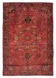 Bordered  Traditional Red Area rug 8x10 Turkish Hand-knotted 384909