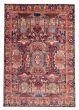 Bordered  Vintage/Distressed Blue Area rug 9x12 Persian Hand-knotted 384978